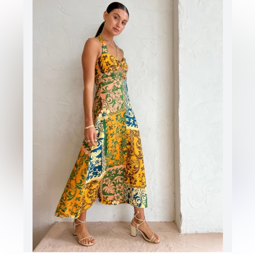 Alemais Archie halter dress